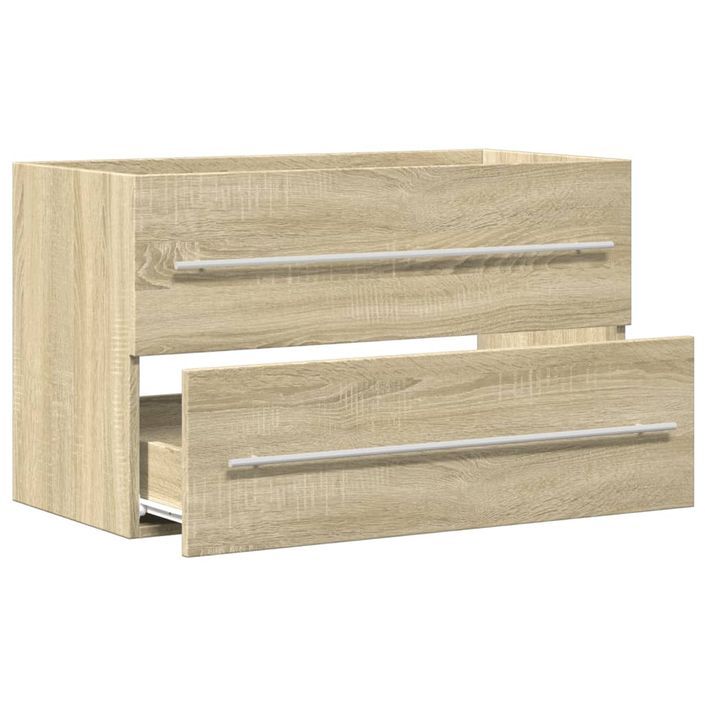 Armoire de lavabo vieux bois 80x38,5x48 cm bois d'ingénierie - Photo n°5