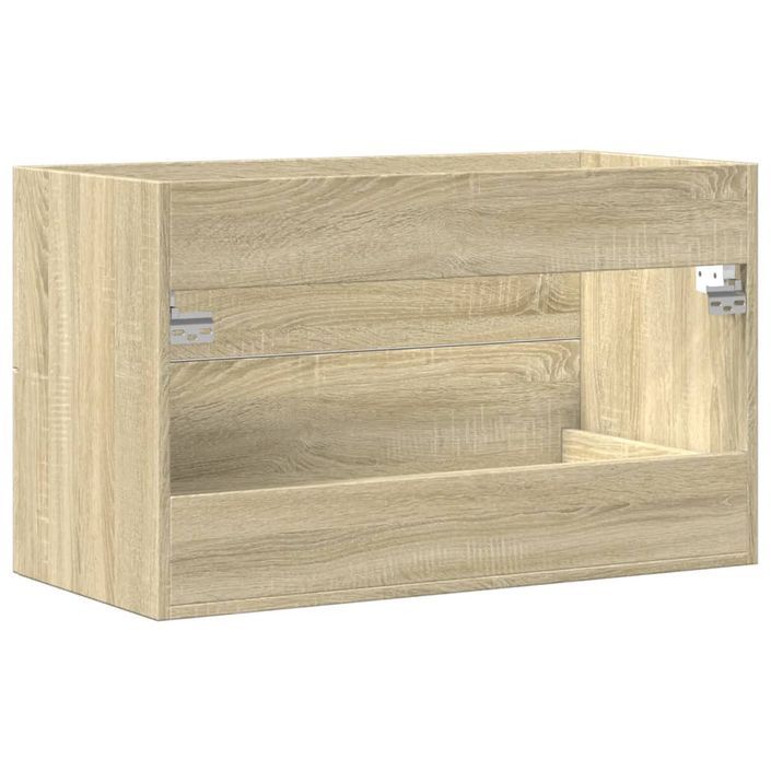 Armoire de lavabo vieux bois 80x38,5x48 cm bois d'ingénierie - Photo n°7