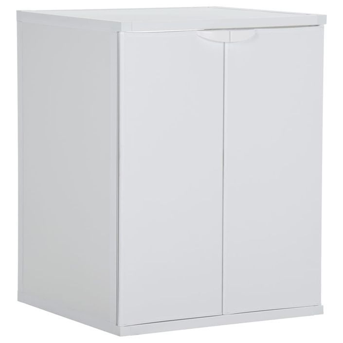 Armoire de machine à laver Blanc 68,5x64,5x88 cm PVC - Photo n°1