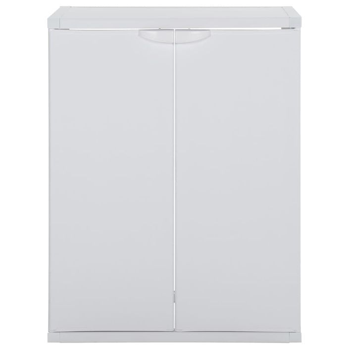 Armoire de machine à laver Blanc 68,5x64,5x88 cm PVC - Photo n°2