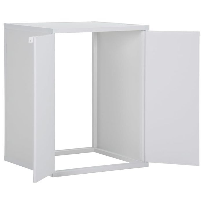 Armoire de machine à laver Blanc 68,5x64,5x88 cm PVC - Photo n°4