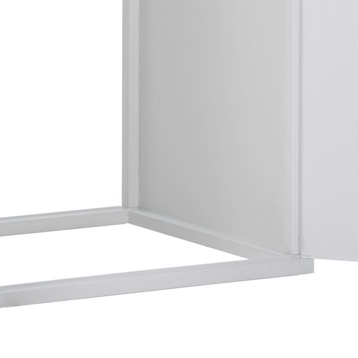 Armoire de machine à laver Blanc 68,5x64,5x88 cm PVC - Photo n°7