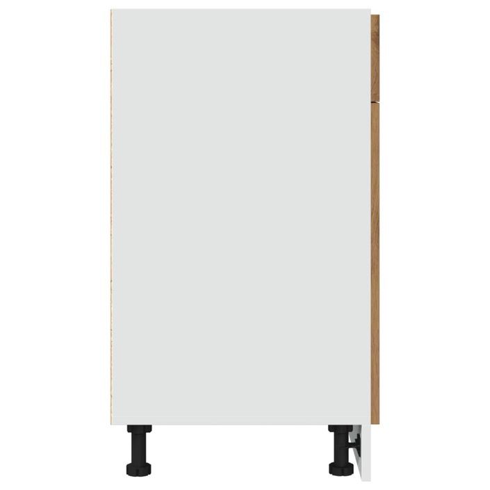 Armoire de plancher à tiroir chêne artisanal 50x46x81,5 cm - Photo n°5