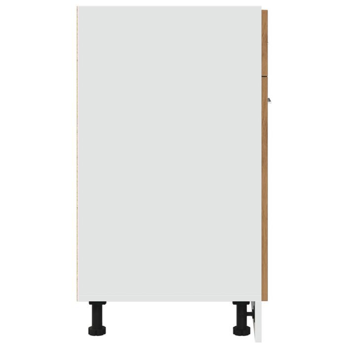 Armoire de plancher à tiroir chêne artisanal 60x46x81,5 cm - Photo n°5