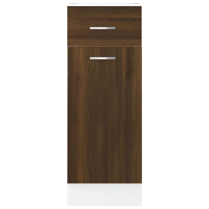 Armoire de plancher à tiroir Chêne marron 30x46x81,5 cm - Photo n°5