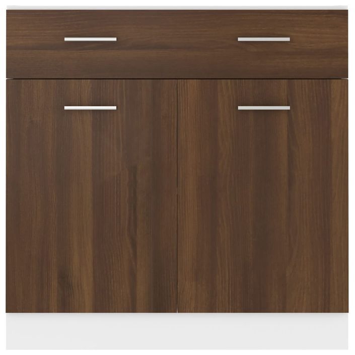 Armoire de plancher à tiroir Chêne marron 80x46x81,5 cm - Photo n°5