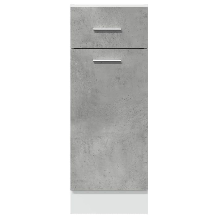 Armoire de plancher à tiroir Gris béton 30x46x81,5 cm - Photo n°4