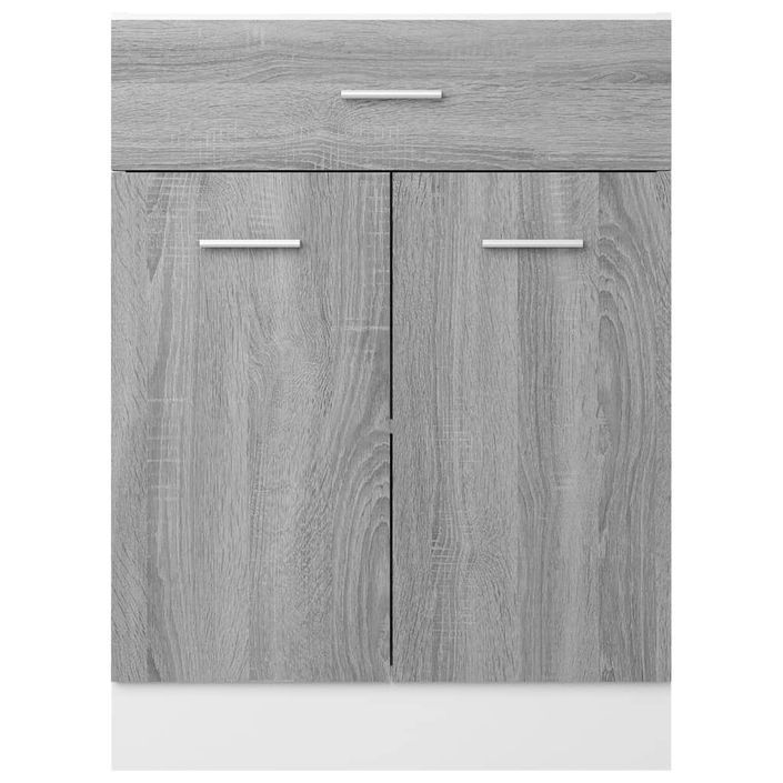 Armoire de plancher à tiroir Sonoma gris 60x46x81,5 cm - Photo n°5