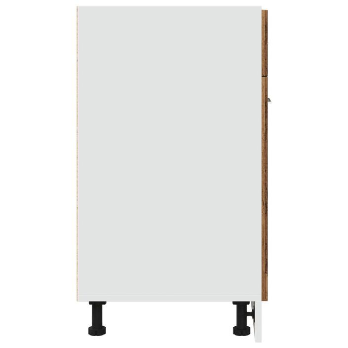 Armoire de plancher à tiroir vieux bois 60x46x81,5 cm - Photo n°5