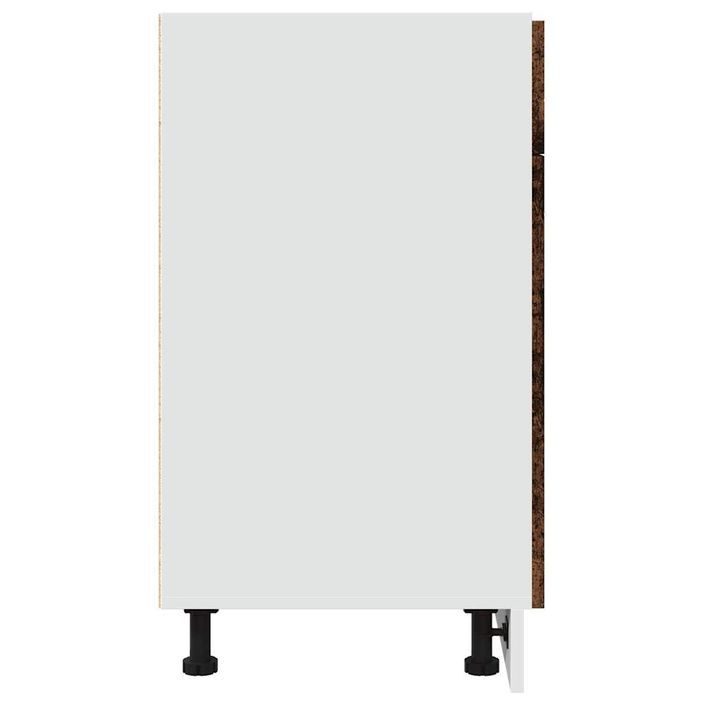 Armoire de plancher à tiroir vieux bois 80x46x81,5 cm - Photo n°5