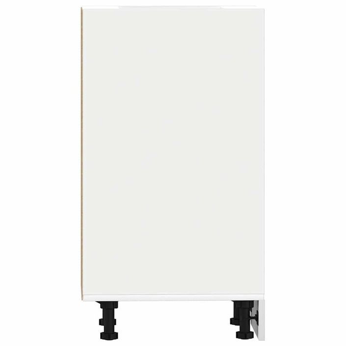 Armoire de plancher blanc 20x44,5x81,5 cm bois d'ingénierie - Photo n°5