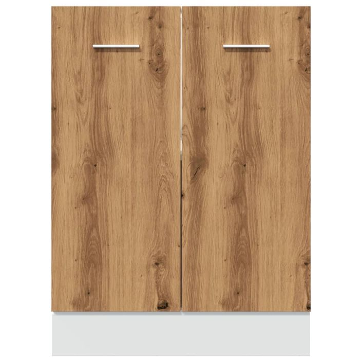 Armoire de plancher chêne artisanal 60x46x81,5 cm - Photo n°5