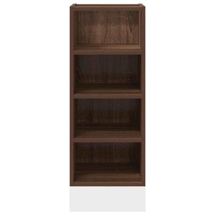 Armoire de plancher chêne marron 30x44,5x81,5 cm - Photo n°4