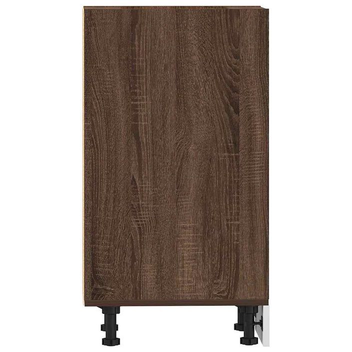 Armoire de plancher chêne marron 30x44,5x81,5 cm - Photo n°5