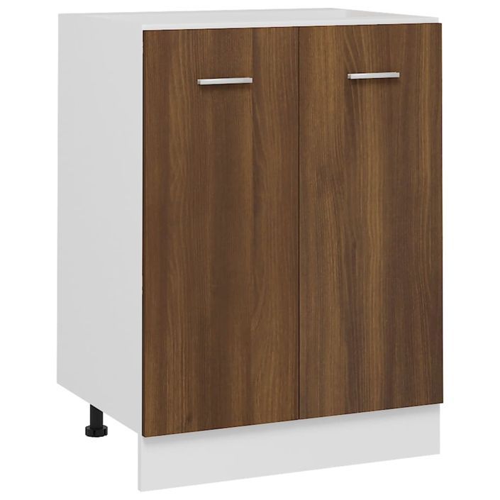 Armoire de plancher Chêne marron 60x46x81,5cm Bois d'ingénierie - Photo n°2