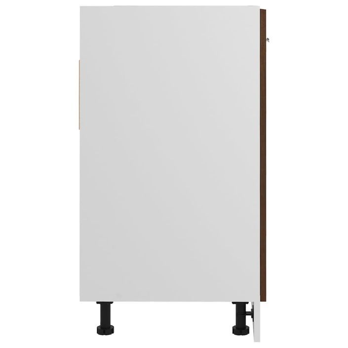 Armoire de plancher d'évier Chêne marron 80x46x81,5 cm - Photo n°6