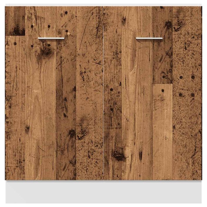 Armoire de plancher d'évier vieux bois 80x46x81,5 cm - Photo n°5