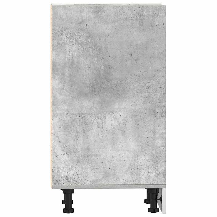 Armoire de plancher gris béton 20x44,5x81,5cm bois d’ingénierie - Photo n°5