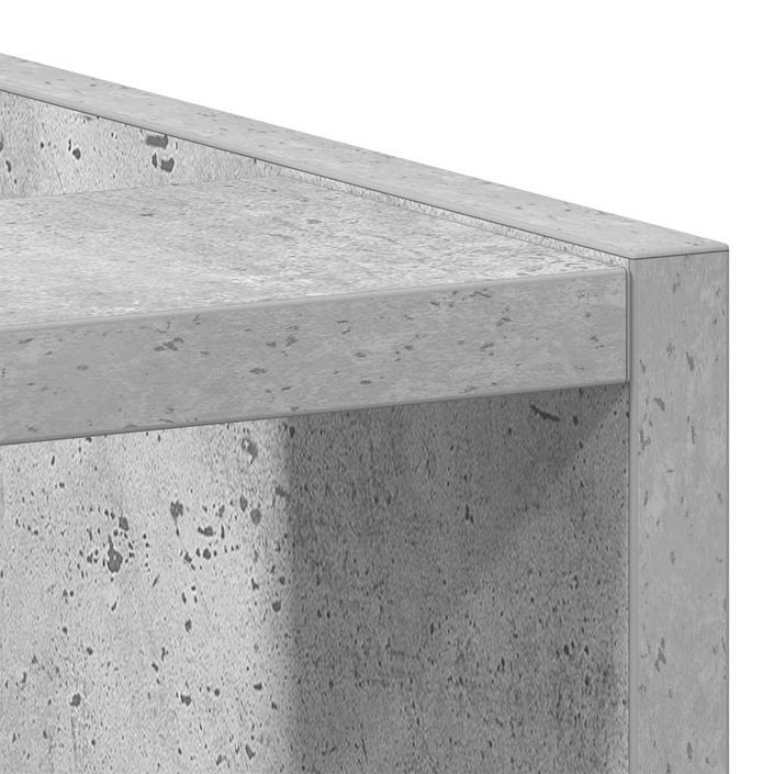 Armoire de plancher gris béton 20x44,5x81,5cm bois d’ingénierie - Photo n°7