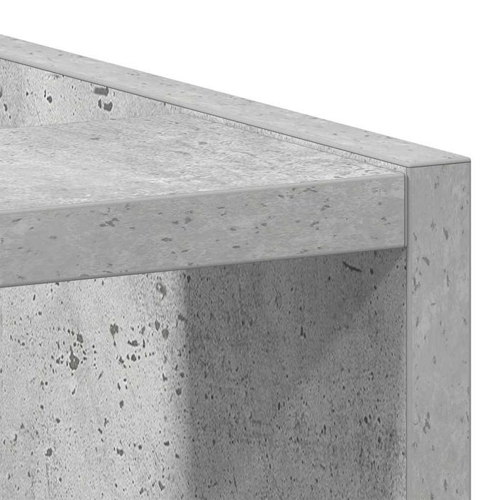 Armoire de plancher gris béton 30x44,5x81,5cm bois d’ingénierie - Photo n°7