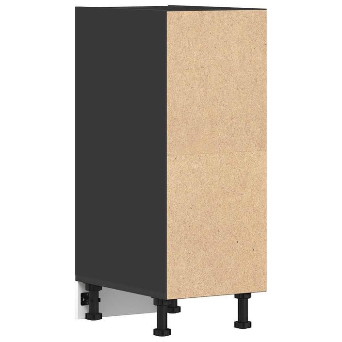 Armoire de plancher noir 30x44,5x81,5 cm bois d'ingénierie - Photo n°6