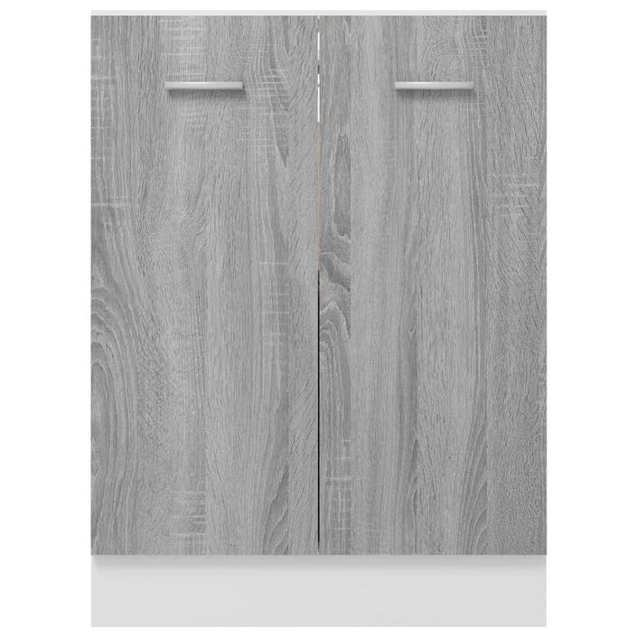 Armoire de plancher Sonoma gris 60x46x81,5 cm Bois d'ingénierie - Photo n°5