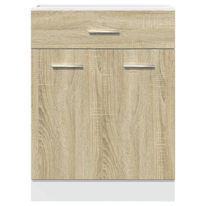 Armoire de plancher tiroir Chêne sonoma 60x46x81,5 cm - Photo n°5