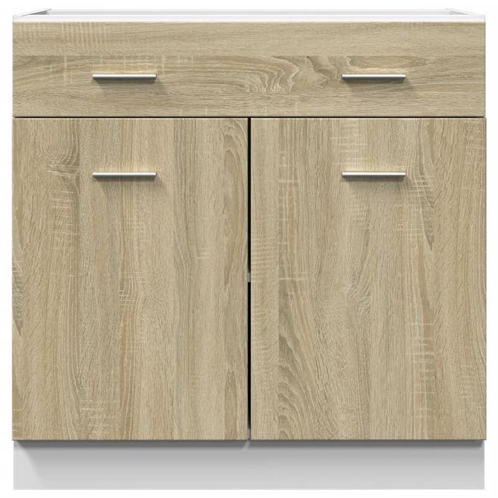 Armoire de plancher tiroir Chêne sonoma 80x46x81,5 cm - Photo n°5