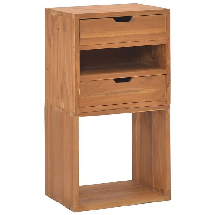 Armoire de rangement 40x30x76 cm Bois de teck massif - Photo n°1