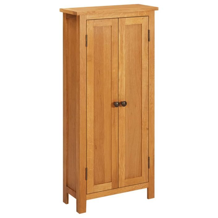 Armoire de rangement 50x22x110 cm Bois de chêne massif - Photo n°2