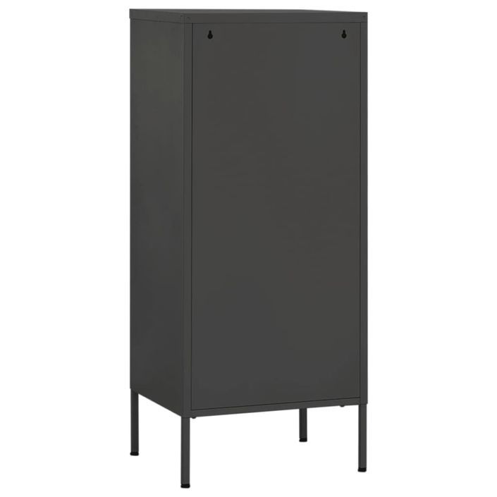 Armoire de rangement Anthracite 42,5x35x101,5 cm Acier - Photo n°5