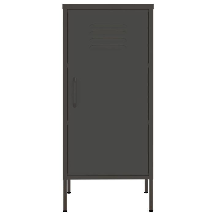 Armoire de rangement Anthracite 42,5x35x101,5 cm Acier - Photo n°3