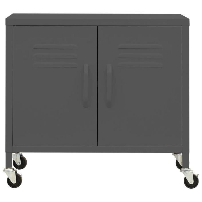 Armoire de rangement Anthracite 60x35x49 cm Acier - Photo n°3