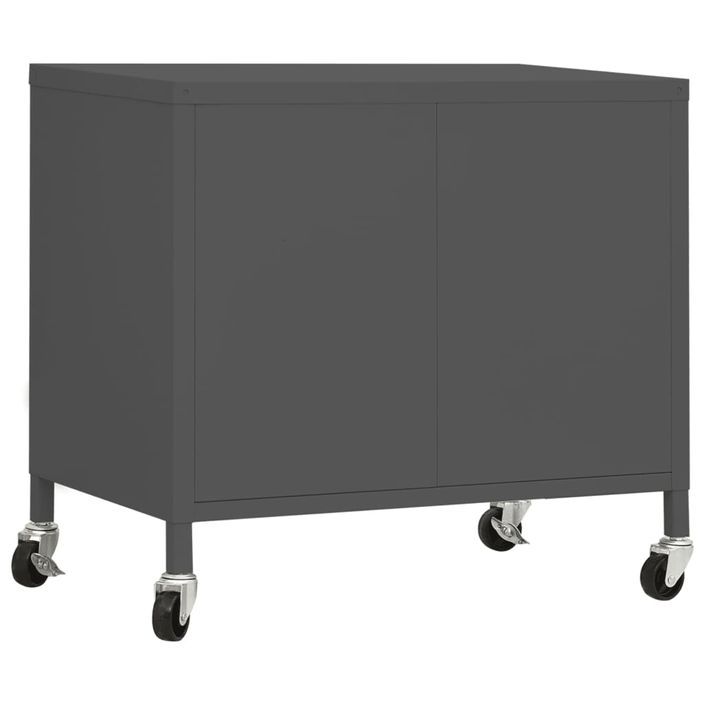 Armoire de rangement Anthracite 60x35x49 cm Acier - Photo n°5