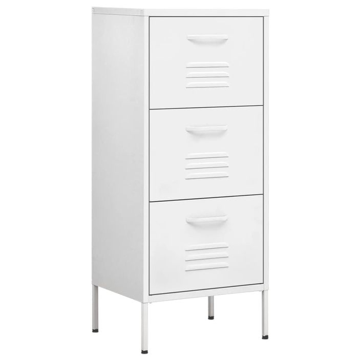 Armoire de rangement Blanc 42,5x35x101,5 cm Acier - Photo n°1