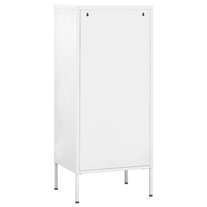 Armoire de rangement Blanc 42,5x35x101,5 cm Acier - Photo n°5