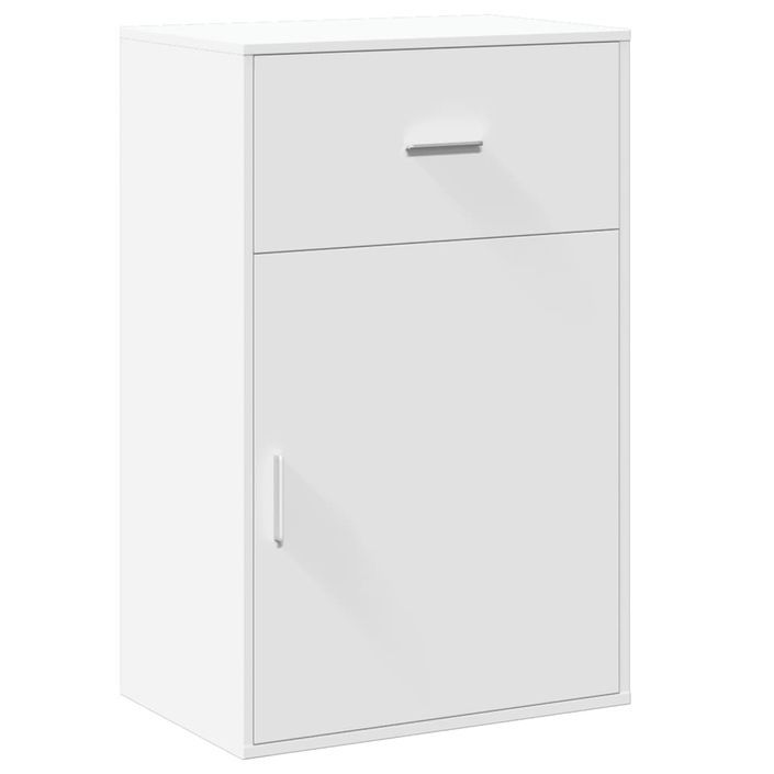 Armoire de rangement blanc 56,5x39x90 cm bois d'ingénierie - Photo n°2