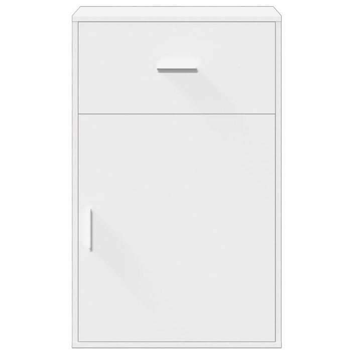 Armoire de rangement blanc 56,5x39x90 cm bois d'ingénierie - Photo n°5