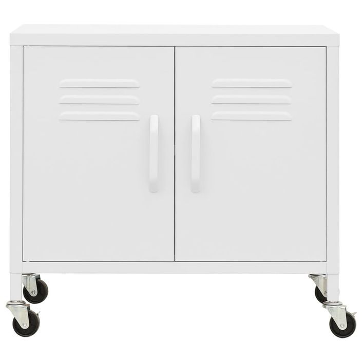 Armoire de rangement Blanc 60x35x56 cm Acier - Photo n°3