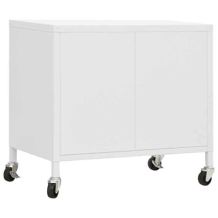 Armoire de rangement Blanc 60x35x56 cm Acier - Photo n°5