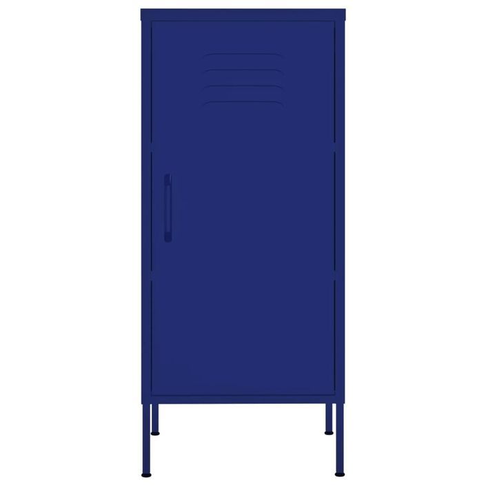 Armoire de rangement Bleu marine 42,5x35x101,5 cm Acier - Photo n°3