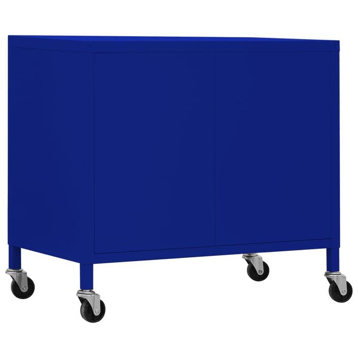 Armoire de rangement Bleu marine 60x35x49 cm Acier - Photo n°5