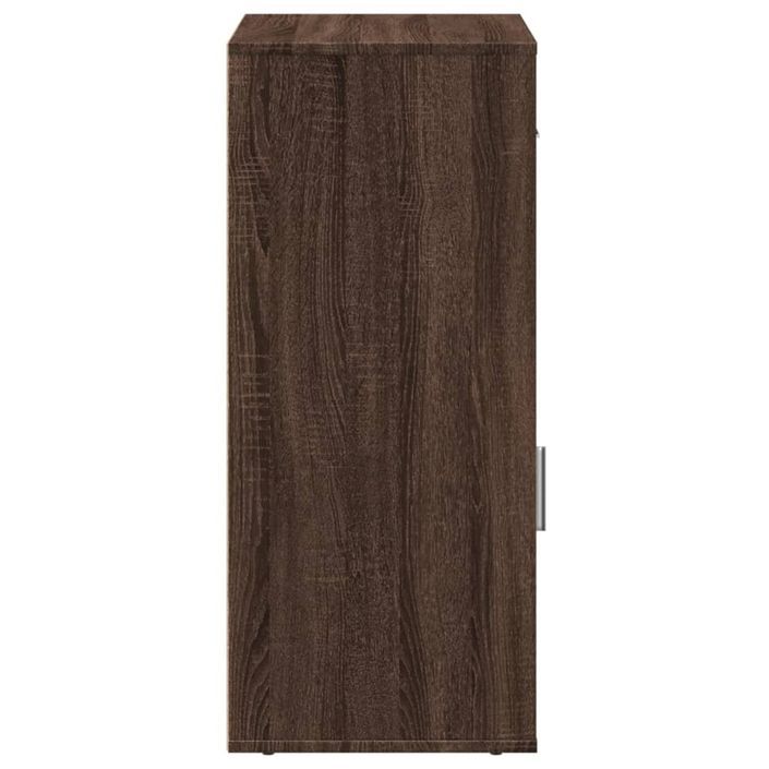 Armoire de rangement chêne marron 56,5x39x90 cm bois ingénierie - Photo n°6