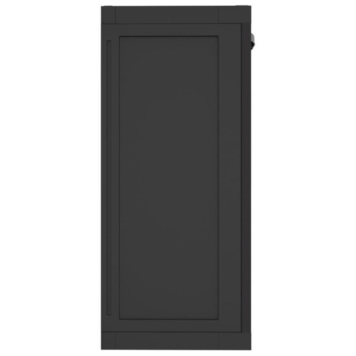 Armoire de rangement d'extérieur noir 65x37x85 cm PP - Photo n°5