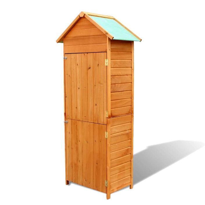 Armoire de rangement de jardin Marron 79x49x190 cm - Photo n°1