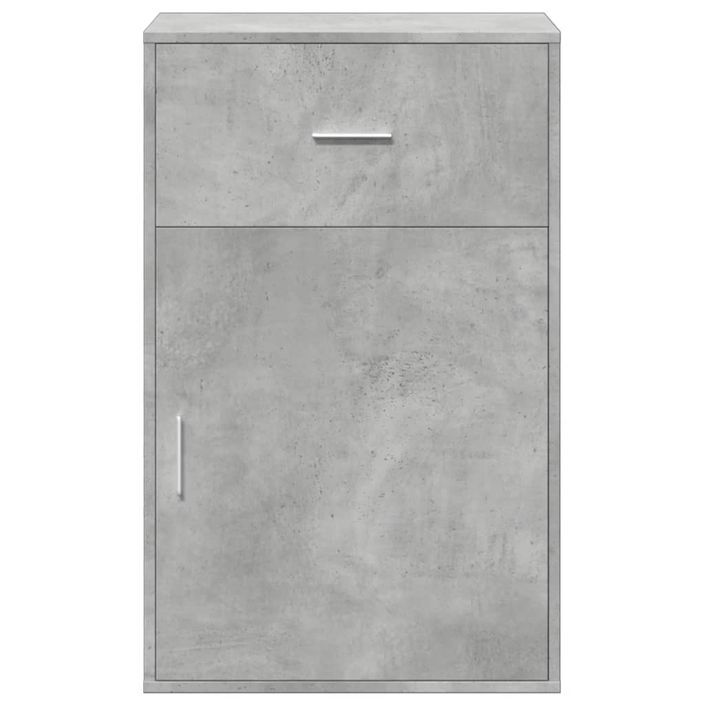 Armoire de rangement gris béton 56,5x39x90 cm bois d'ingénierie - Photo n°5