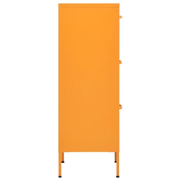 Armoire de rangement Jaune moutarde 42,5x35x101,5 cm Acier 2 - Photo n°4