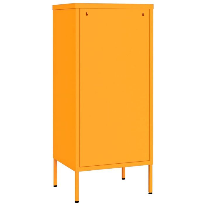 Armoire de rangement Jaune moutarde 42,5x35x101,5 cm Acier - Photo n°5