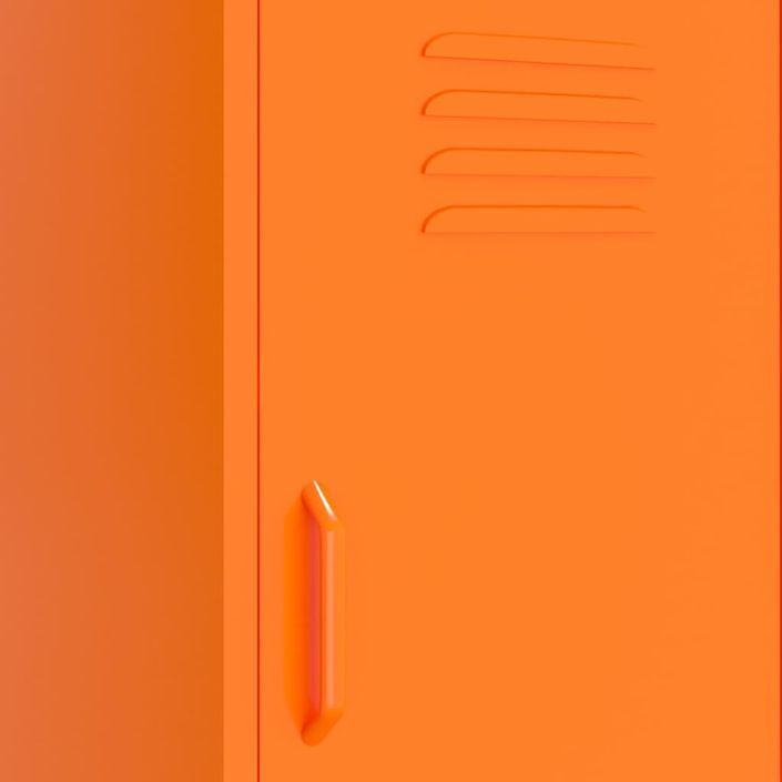 Armoire de rangement Orange 42,5x35x101,5 cm Acier 2 - Photo n°7