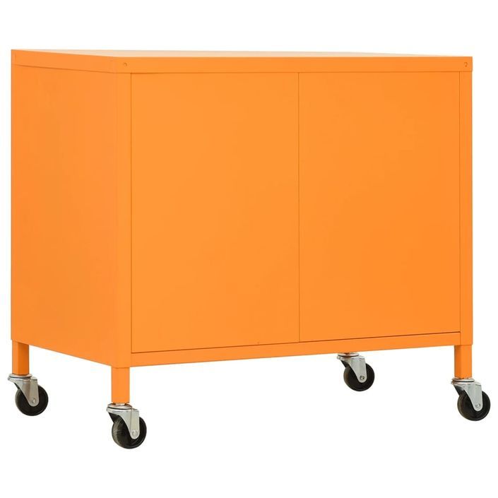 Armoire de rangement Orange 60x35x49 cm Acier - Photo n°4